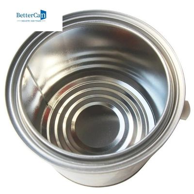 Yuvarlak Boş 1 Galon Boya Kutuları, 1 Quart Astarsız Boya Kalay Kovaları