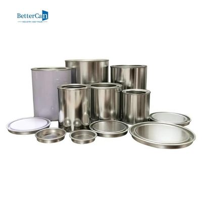 Küçük Astarsız Boya Kutuları Yuvarlak Metal Kapaklı Boş Boya Kutuları
