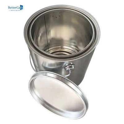 Kapaklı 2 Pint Boş Metal Boya Kutusu, Quart Boy Teneke Boya Kovaları