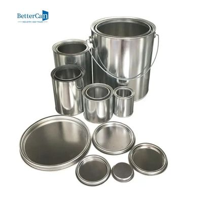 Küçük Astarsız Boya Kutuları Yuvarlak Metal Kapaklı Boş Boya Kutuları