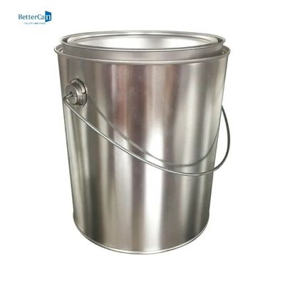 Yuvarlak Boya Teneke Kutular Konteyner 4L Boş Metal Galon Boya Kutuları