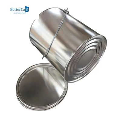 Yuvarlak Boya Teneke Kutular Konteyner 4L Boş Metal Galon Boya Kutuları