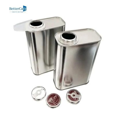 Kare Araba Boya Teneke 1 Litre Vernik Kaplama Teneke Metal Jerry Teneke Konteyner