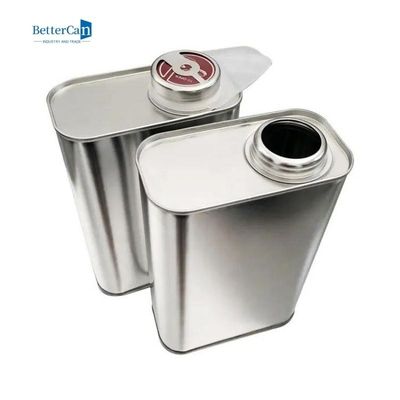 Kare Araba Boya Teneke 1 Litre Vernik Kaplama Teneke Metal Jerry Teneke Konteyner