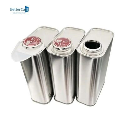 Kare Araba Boya Teneke 1 Litre Vernik Kaplama Teneke Metal Jerry Teneke Konteyner