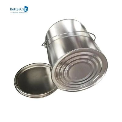Yuvarlak Araba Boya Teneke 5L Metal Kollu Kilit Halkası Kapaklı ISO9001
