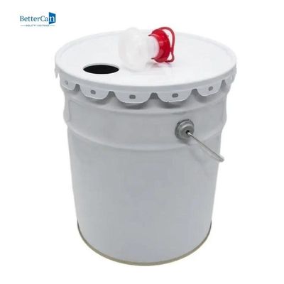 Yuvarlak Dekorasyon Boyası 20L Beyaz Boya 5 Galon Kova
