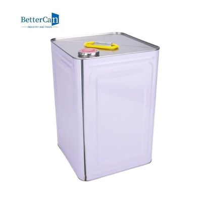 Metal Kapaklı Boş Teneke Metal Kova 20L Kare Boya Kovası
