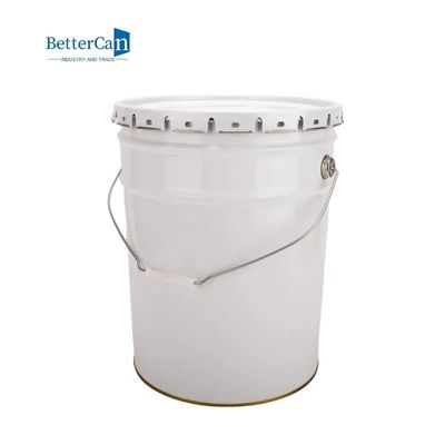 25 Litre Büyük Metal Kovalar, Mühürlü Köpük Şeritli Dayanıklı Boya Boş Kova