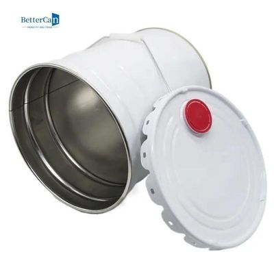 0.28mm-0.43mm Dekorasyon Boyası Yuvarlak Teneke Kova Sıkıca Mühürlenebilir