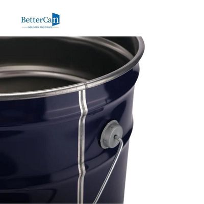 Geri Dönüşüm Dekorasyon Boyası Davulları 20L Siyah Boya Kovası 5 Galon