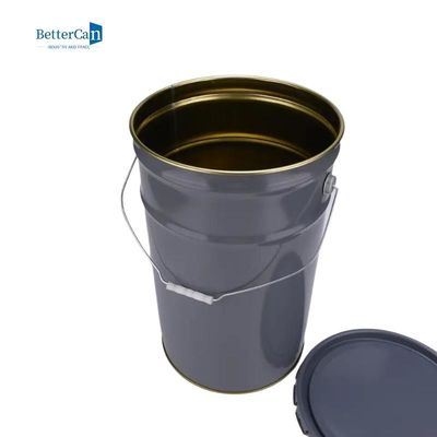 Boş 25 Litrelik Boya Kovası Beyaz Kaynak Kaplama Koruması