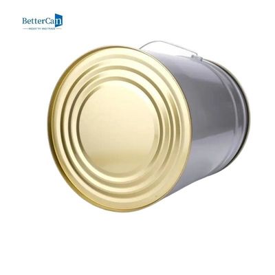 Beyaz Dekorasyon Boyası, ISO9001 Onaylı Kapaklı 5 Galon Metal Kova Can