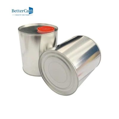 1L Boya Teneke Kutu Üreticisi Üstü Kapalı Yuvarlak Metal Teneke Kutular