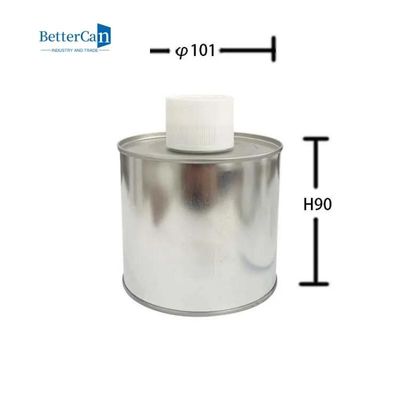 Hava geçirmez Conta Endüstriyel Boya Tenekeleri 100G Plastik Kapaklı Metal Teneke Kutu