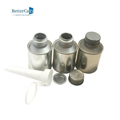 Tutkal Çimento için 100ml Teneke Kutu Ambalaj Yuvarlak Boş Metal Teneke