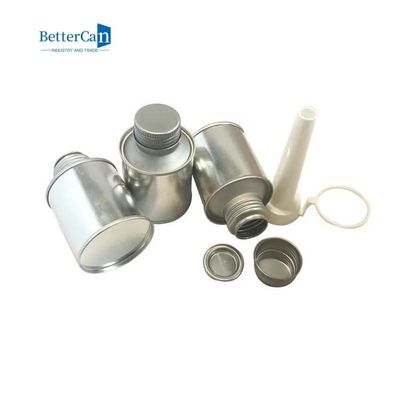 Tutkal Çimento için 100ml Teneke Kutu Ambalaj Yuvarlak Boş Metal Teneke