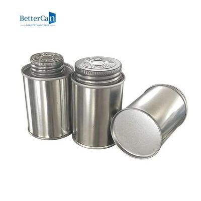 PVC / CPVC Tutkal Çimento Ambalajı ISO9001 için 118ml Silindirik Teneke Kutu