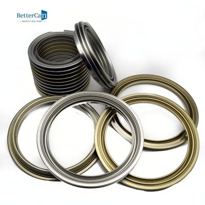 0.23mm teneke malzeme düz parçalar 500ml yuvarlak metal teneke kutu kapakları 42mm plastik kapaklı alt