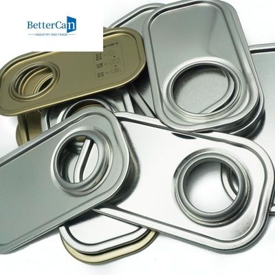 Dikdörtgen Teneke Kutu Kapağı 0.23mm / 0.28mm / 0.30mm Teneke Bileşenler