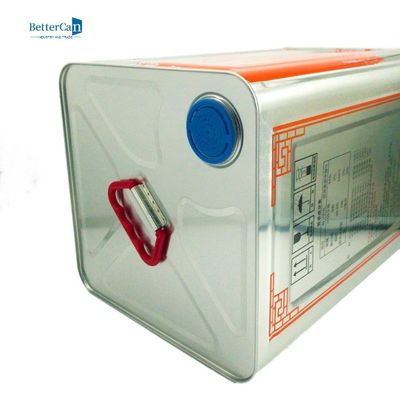 Saplı Boş Metal Yenilebilir Yağ Teneke 15L Zeytin Teneke Konteyner