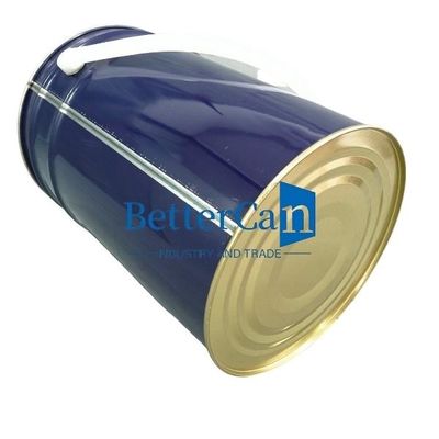 Kovada 5 gallon beyaz teneke kovası 5 litreli teneke kovası kilitli yüzüklü kauçuk dikişli