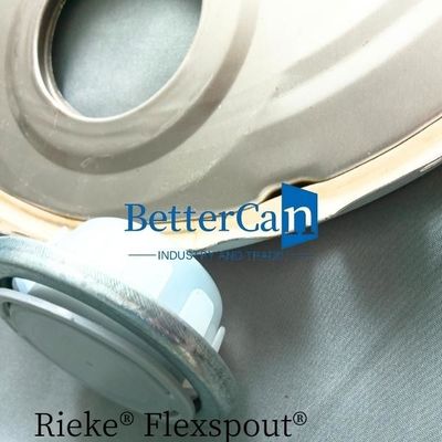 300 mm Teneke kovası Aksesuarları 20 litrelik metal kovaya Rieke Flexspout Kapaklı 0.38 mm Metal Kapak