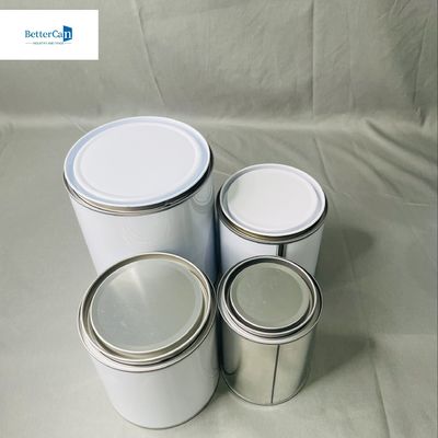OEM yuvarlak 250ml teneke boya kutuları 500ml boya konteyneri Endüstriyel