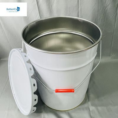 10 litrelik Endüstriyel Boş Kap, Kilitli Yüzükle, 0.35 mm kalınlığında 5 litrelik Boş kov