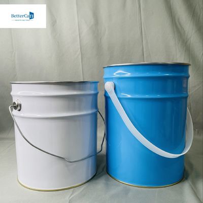 6.5 Litre Boş Sıvı Metal Kutu Özel 5 Litre Ambalaj Metal Kovası Büyük Teneke Kutu Geri Dönüştürme