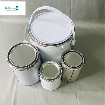 4 Litre Endüstriyel Solvent Depolama 1 Gallon Kimyasal Yapıştırıcılar İçin Teneke Kutusu CMYK Baskı