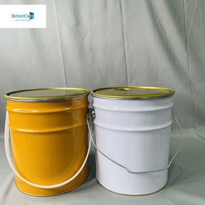 10 litrelik Endüstriyel Boş Kap, Kilitli Yüzükle, 0.35 mm kalınlığında 5 litrelik Boş kov