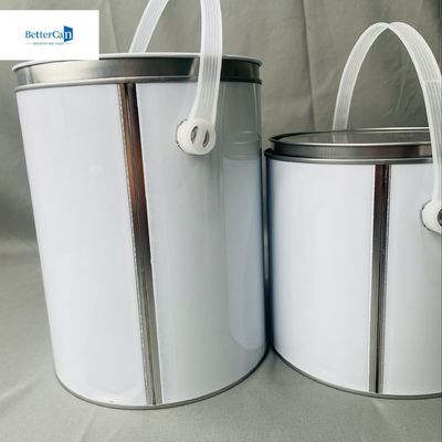 1 galon yuvarlak boya metal teneke konteyner 3.75 litre özelleştirilebilir boyutlar