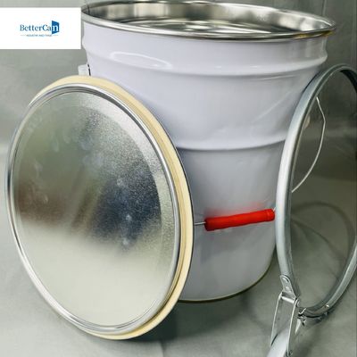 OEM Boş Kaplı 10 Litrelik Boya Ambalajı UK Metal