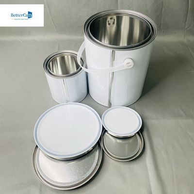 4 Litre Endüstriyel Solvent Depolama 1 Gallon Kimyasal Yapıştırıcılar İçin Teneke Kutusu CMYK Baskı