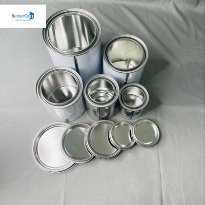 250 ml boya teneke kutuları Kapaklı küçük yuvarlak 500 ml teneke kutular