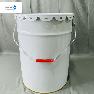 Kapaklı 10 litrelik metal kovası 2.2 galon sıvı ambalajı boş kaplı kutu