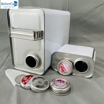 1 Gallon Motor Yağı Metal Teneke Kutuları Kapalı Motor Yağı Metal Talimi