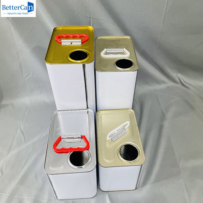 250 ml boya ambalajı malzemesi 5 litrelik plastik kapağı olan metal kutular