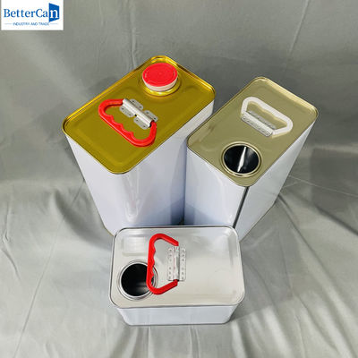 250 ml boya ambalajı malzemesi 5 litrelik plastik kapağı olan metal kutular