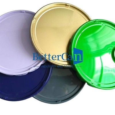 Altın Teneke Kova Kilitli Hoop Teneke Aksesuarları Çiçek Lug Kapağı 0.38mm Ölçüm OEM Kalınlığı Ve Rengi